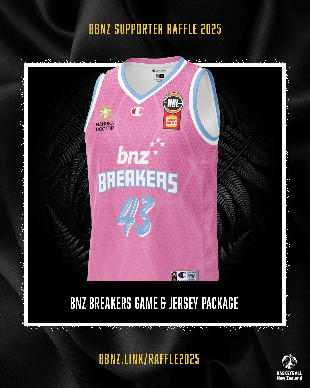 BNZ Breakers Jersey & Game Pack